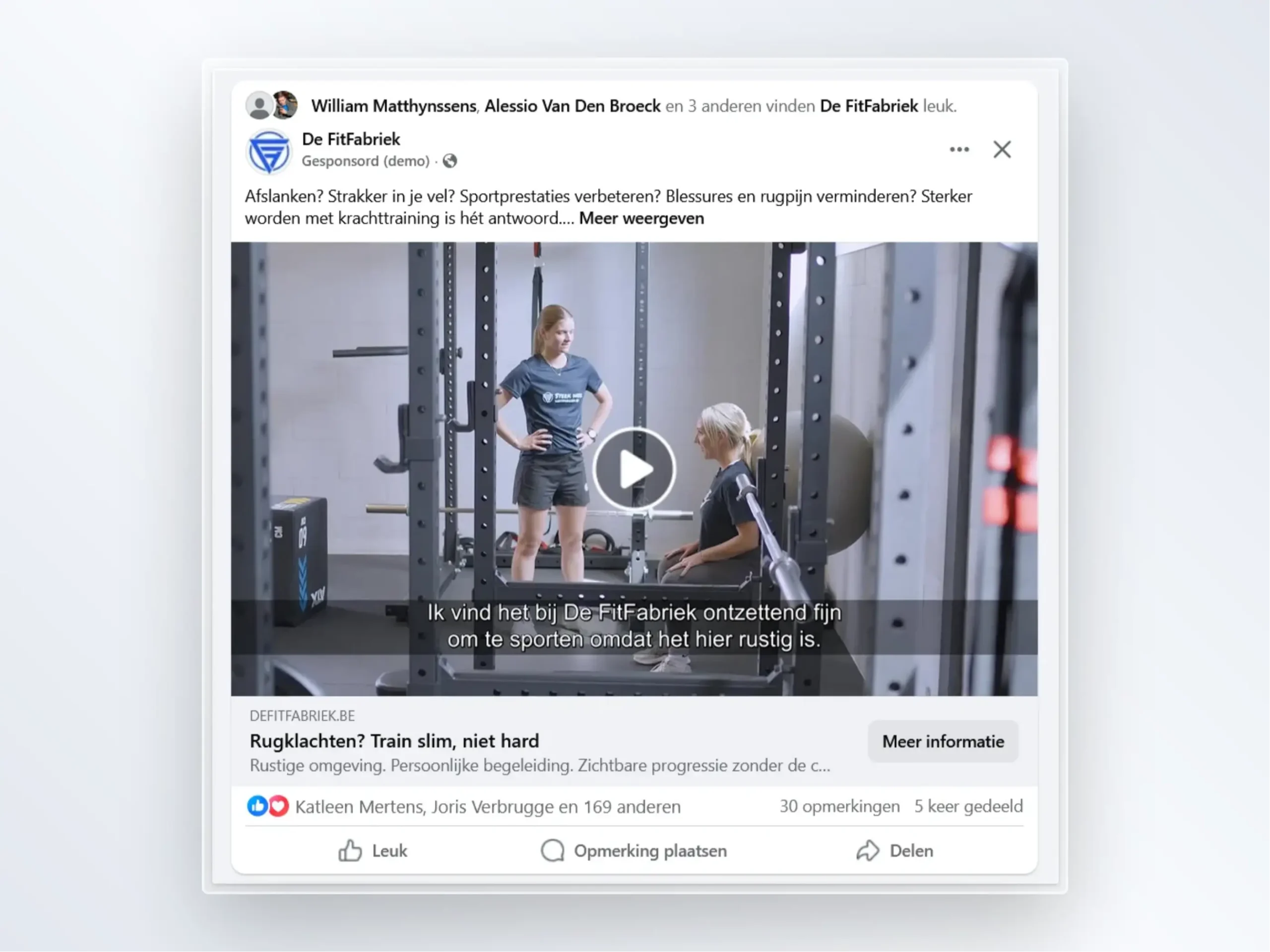 de fitfabriek project